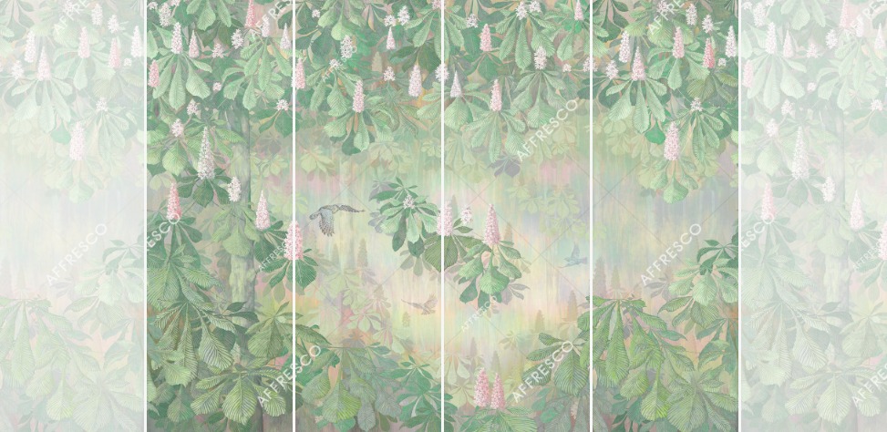 Панно Affresco Wallpaper Part 1 Chestnut AB117-COL5 2x2,68 м