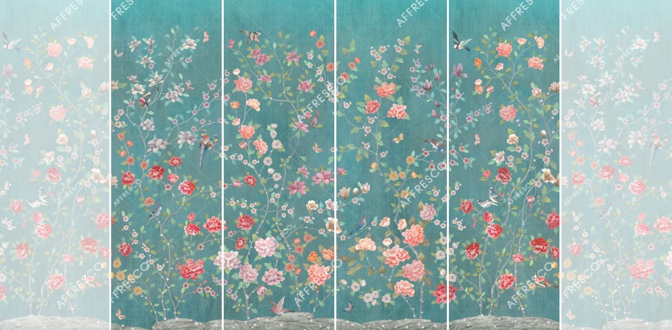 Панно Affresco Wallpaper Part 1 Chinese Garden AB137-COL1 2x2,68 м