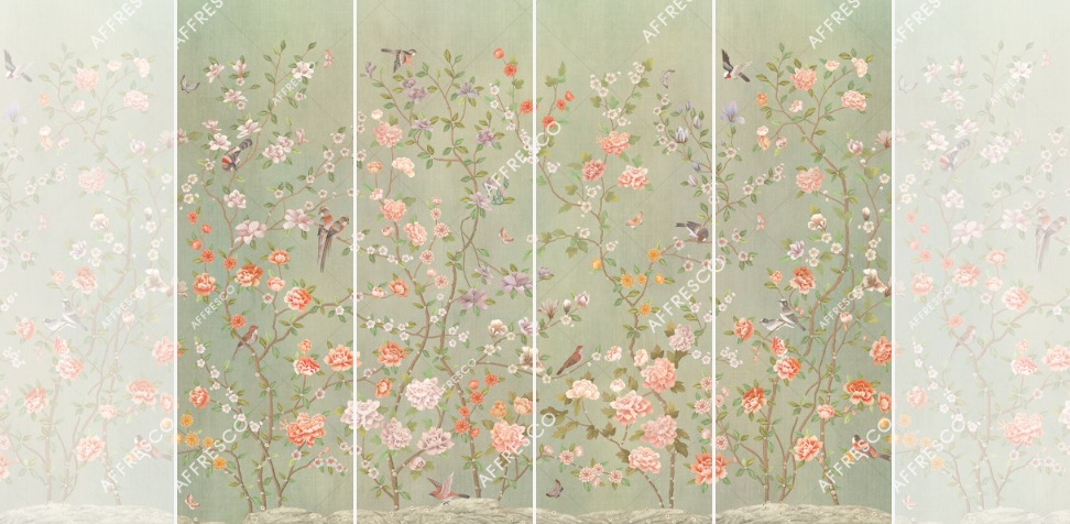 Панно Affresco Wallpaper Part 1 Chinese Garden AB137-COL3 2x2,68 м
