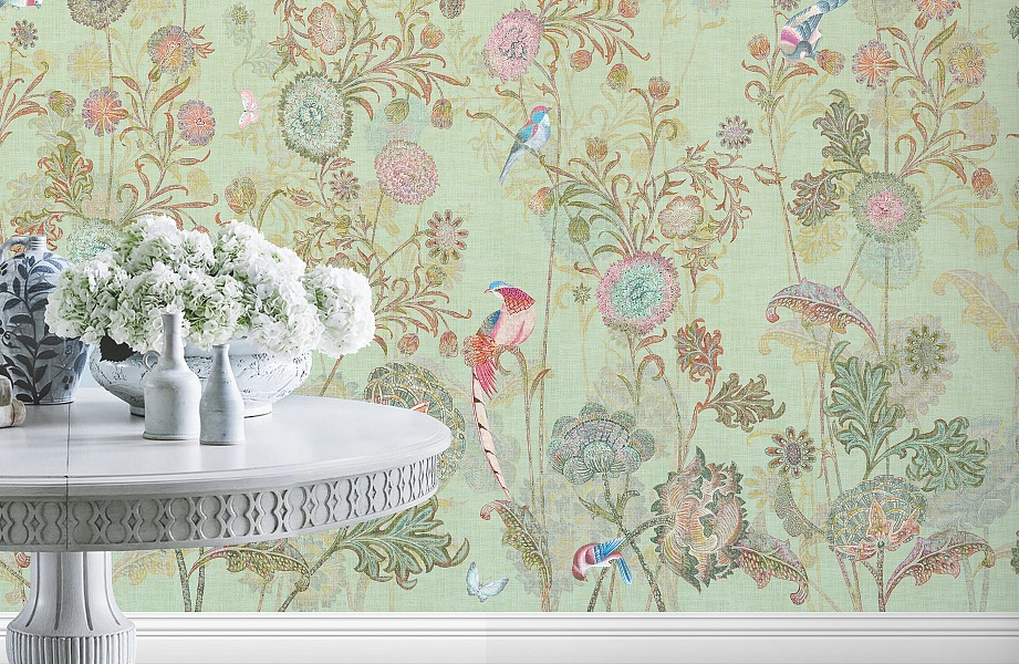 Панно Affresco Wallpaper Part 1 Bird Kingdom AB136-COL2 2x2,68 м фото в интерьере