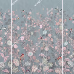 Панно Affresco Wallpaper Part 1 Bird Kingdom AB136-COL4 2x2,68 м
