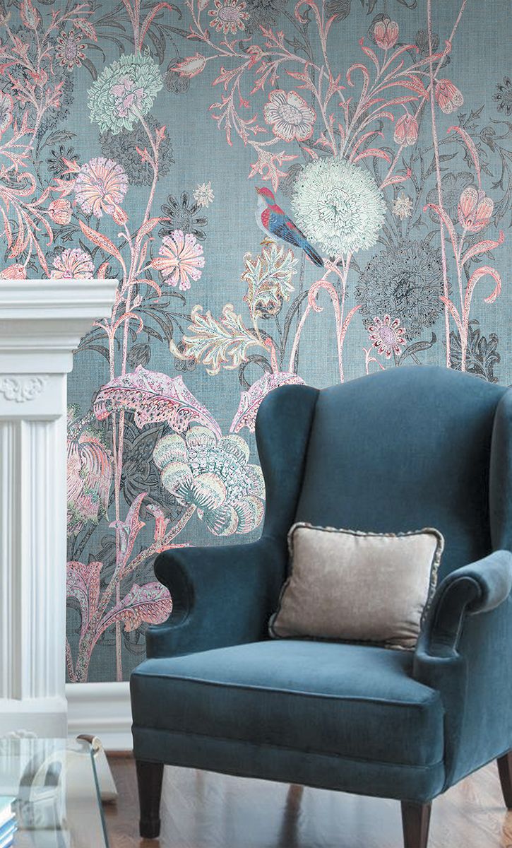 Панно Affresco Wallpaper Part 1 Bird Kingdom AB136-COL4 2x2,68 м фото в интерьере