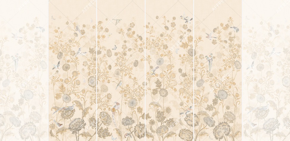 Панно Affresco Wallpaper Part 1 Bird Kingdom AB136-COL5 2x2,68 м