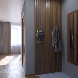 Рейка декоративная Modern Decor орех американский лак 3-х сторонняя 2800×40×40