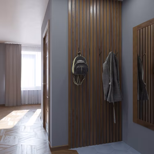 Рейка декоративная Modern Decor орех американский лак 3-х сторонняя 2800×40×40