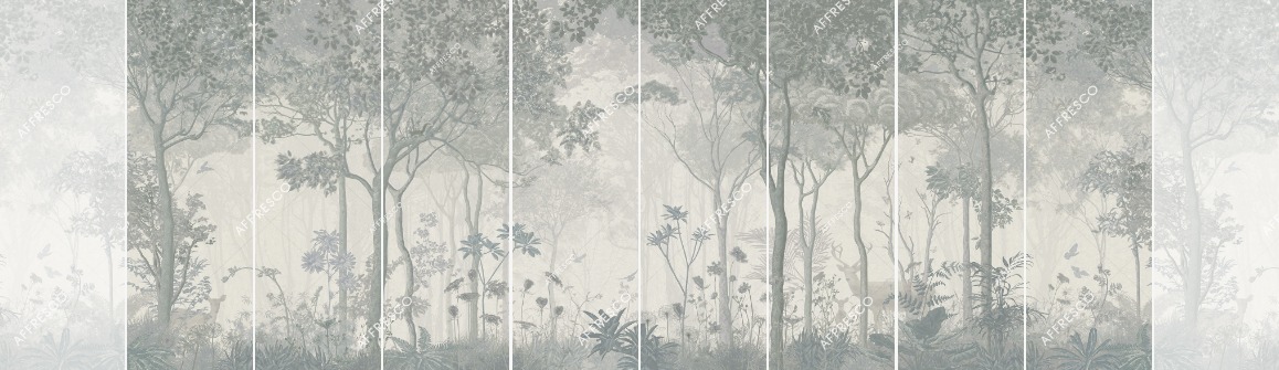 Панно Affresco Wallpaper Part 2 Morning in the Forest AB55-COL1 2x2,68 м