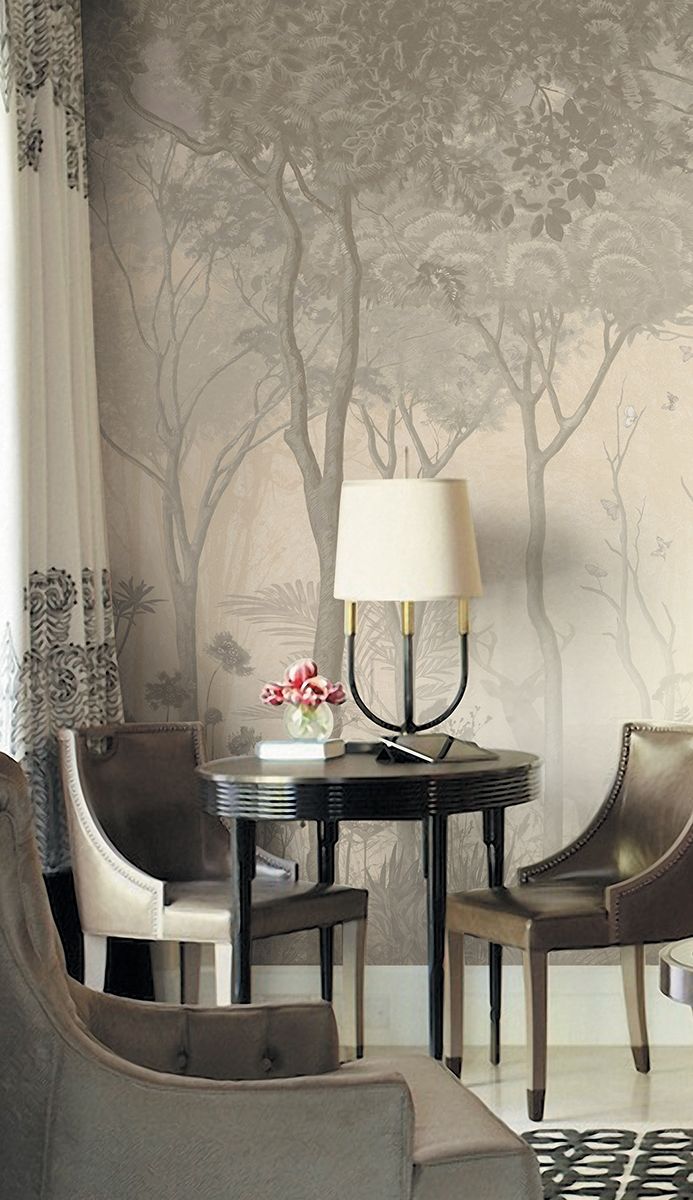 Панно Affresco Wallpaper Part 2 Morning in the Forest AB55-COL3 2x2,68 м фото в интерьере