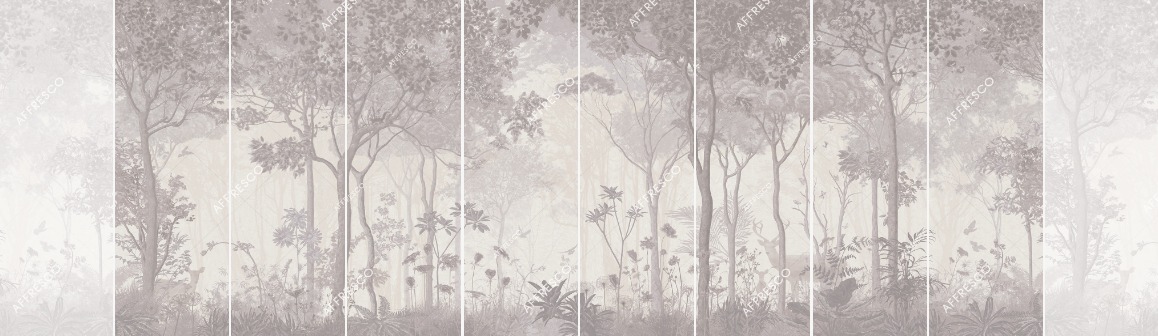 Панно Affresco Wallpaper Part 2 Morning in the Forest AB55-COL4 2x2,68 м