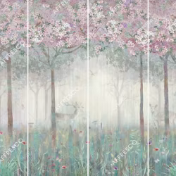 Панно Affresco Wallpaper Part 2 Spring Forest AB49-COL2 2x2,68 м
