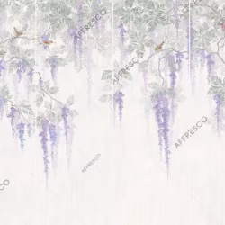 Панно Affresco Wallpaper Part 2 Wisteria in Bloom AB53-COL1 2x2,68 м