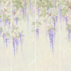 Панно Affresco Wallpaper Part 2 Wisteria in Bloom AB53-COL3 2x2,68 м