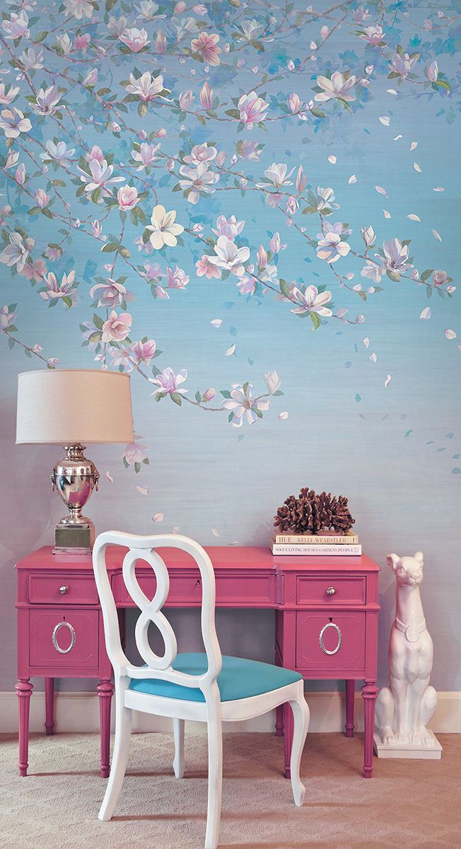 Панно Affresco Wallpaper Part 2 Magnolia AB39-COL2 2x2,01 м фото в интерьере