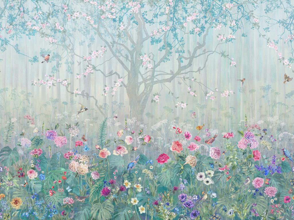 Панно Affresco Wallpaper Part 2 Blooming Woods WP42-COL1 2x2,68 м