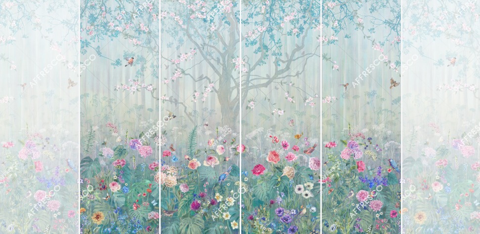 Панно Affresco Wallpaper Part 2 Blooming Woods WP42-COL1 2x2,68 м