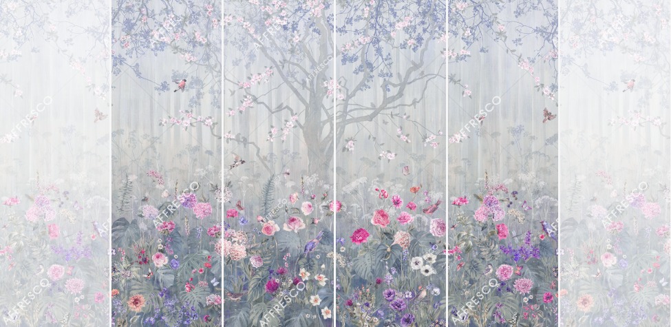 Панно Affresco Wallpaper Part 2 Blooming Woods WP42-COL2 2x2,68 м