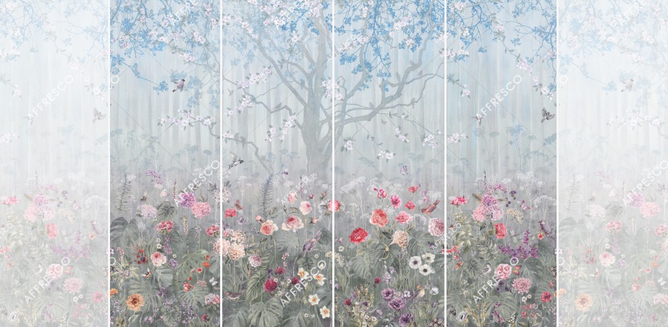 Панно Affresco Wallpaper Part 2 Blooming Woods WP42-COL3 2x2,68 м