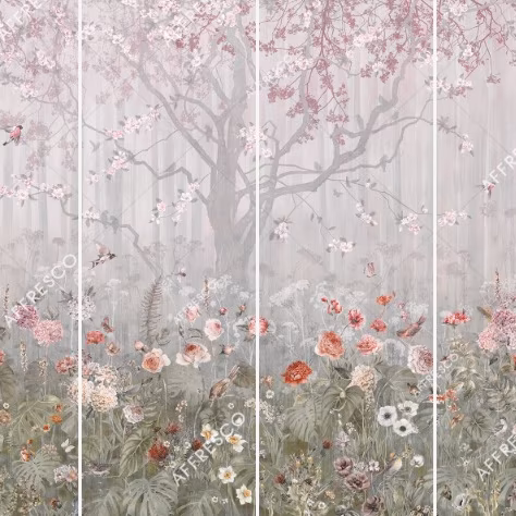 Панно Affresco Wallpaper Part 2 Blooming Woods WP42-COL4 2x2,68 м