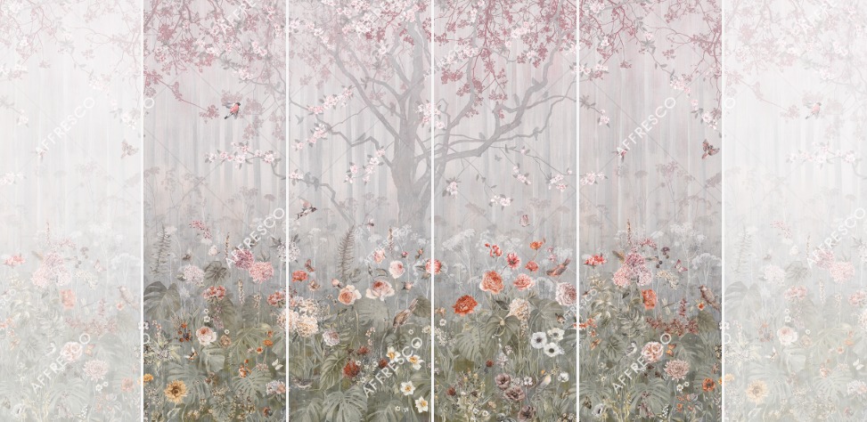 Панно Affresco Wallpaper Part 2 Blooming Woods WP42-COL4 2x2,68 м