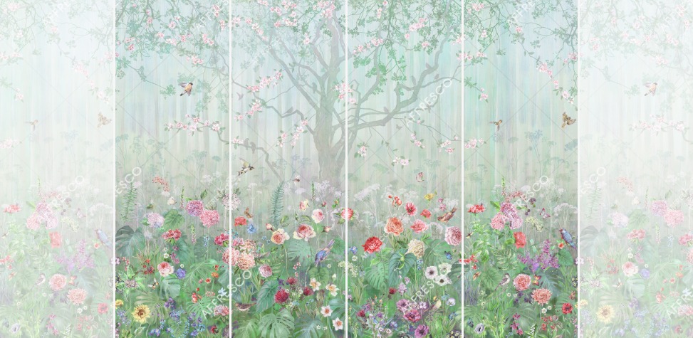 Панно Affresco Wallpaper Part 2 Blooming Woods WP42-COL5 2x2,68 м