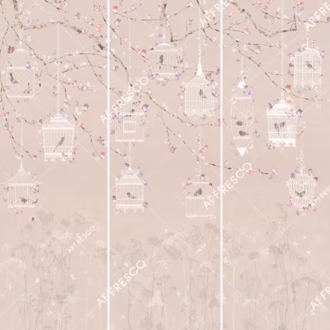 Панно Affresco Wallpaper Part 2 Butterflies JK32-COL2 2x2,01 м