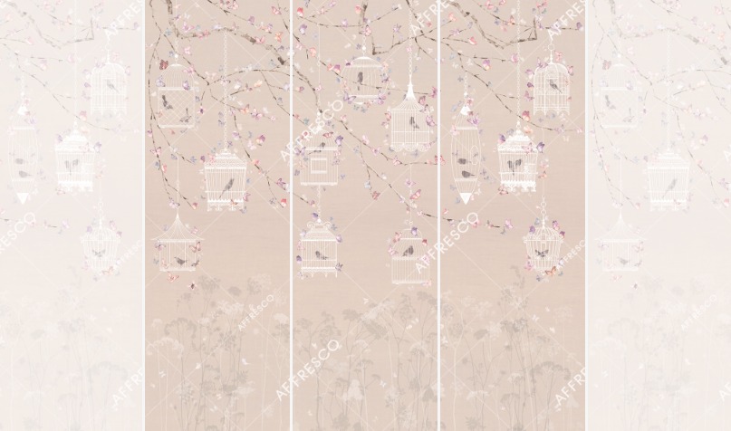 Панно Affresco Wallpaper Part 2 Butterflies JK32-COL2 2x2,01 м