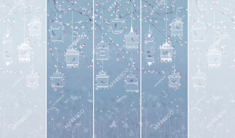 Панно Affresco Wallpaper Part 2 Butterflies JK32-COL3 2x2,01 м