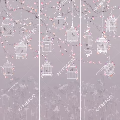 Панно Affresco Wallpaper Part 2 Butterflies JK32-COL4 2x2,01 м