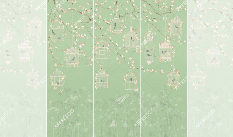 Панно Affresco Wallpaper Part 2 Butterflies JK32-COL5 2x2,01 м