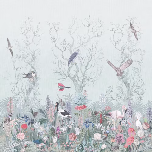 Панно Affresco Wallpaper Part 2 Birds Residence LE25-COL1 2x2,01 м