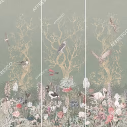 Панно Affresco Wallpaper Part 2 Birds Residence LE25-COL4 2x2,01 м