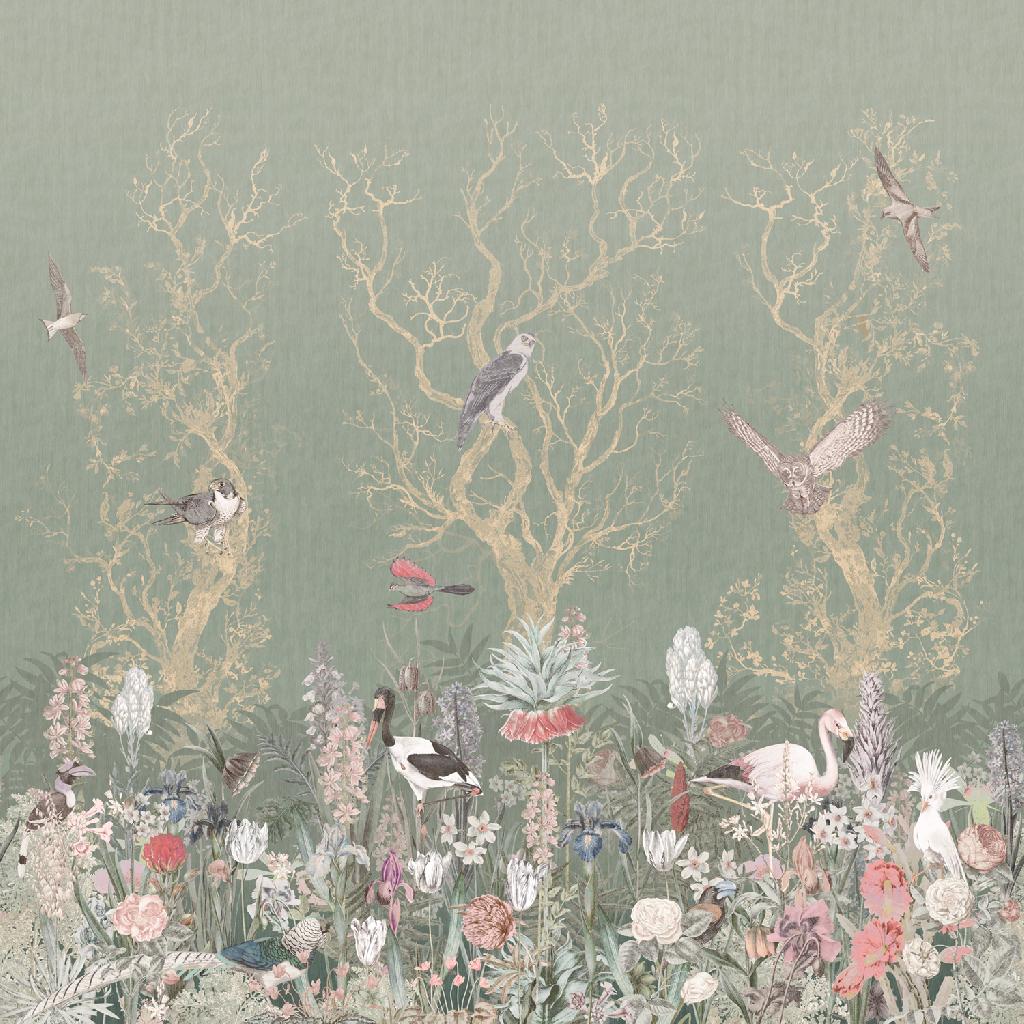 Панно Affresco Wallpaper Part 2 Birds Residence LE25-COL4 2x2,01 м
