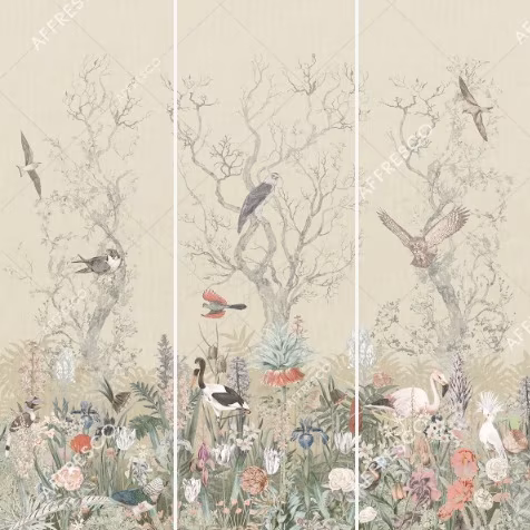 Панно Affresco Wallpaper Part 2 Birds Residence LE25-COL6 2x2,01 м