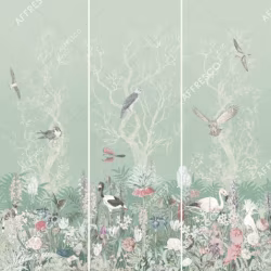 Панно Affresco Wallpaper Part 2 Birds Residence LE25-COL7 2x2,01 м