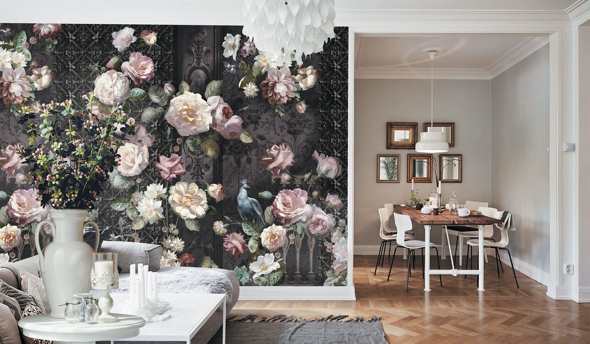 Панно Affresco Wallpaper Part 2 Rose AB58-COL1 2x2,01 м фото в интерьере