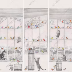 Панно Affresco Wallpaper Part 2 City Romance AB63-COL1 2x2,01 м