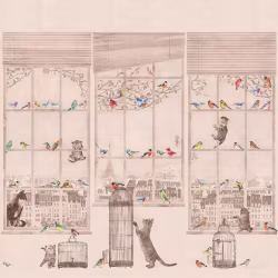 Панно Affresco Wallpaper Part 2 City Romance AB63-COL2 2x2,01 м