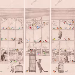 Панно Affresco Wallpaper Part 2 City Romance AB63-COL2 2x2,01 м