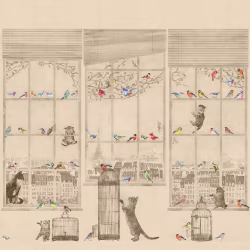 Панно Affresco Wallpaper Part 2 City Romance AB63-COL3 2x2,01 м