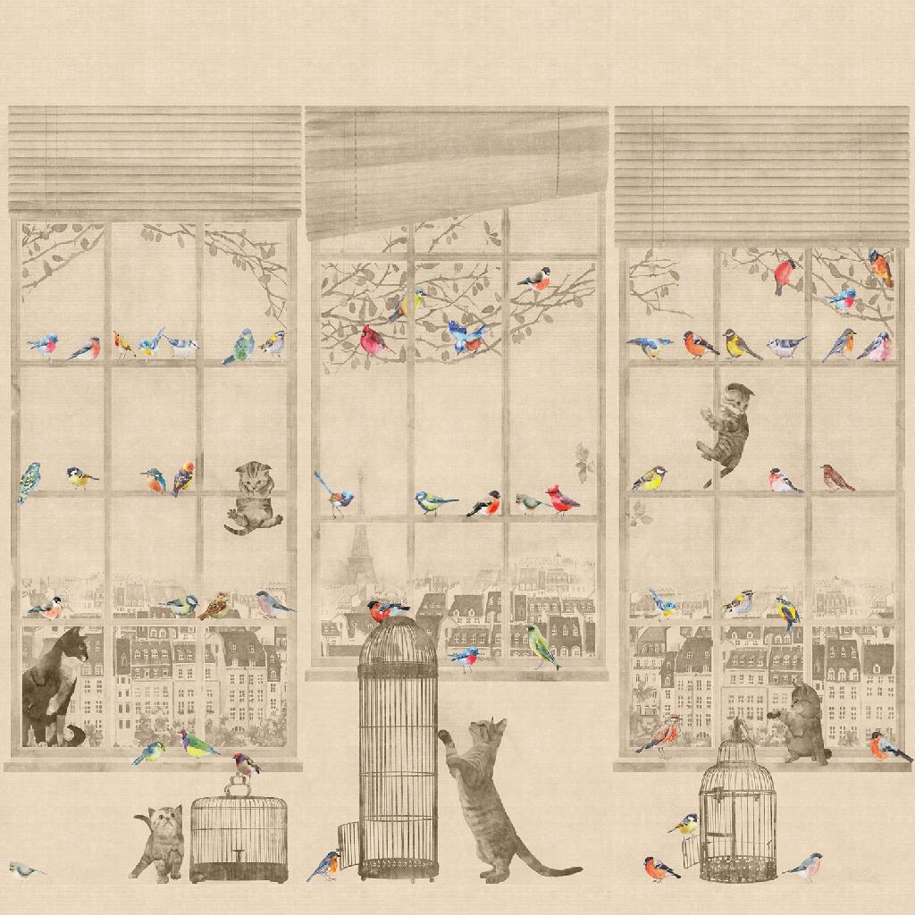 Панно Affresco Wallpaper Part 2 City Romance AB63-COL3 2x2,01 м