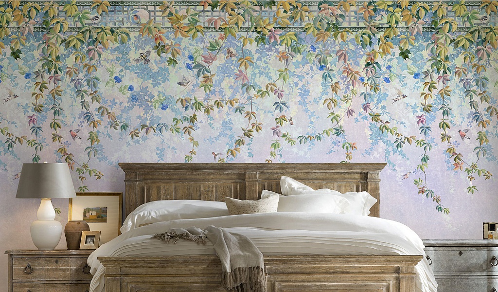 Панно Affresco Wallpaper Part 2 Grape DG36-COL1 2x2,68 м фото в интерьере