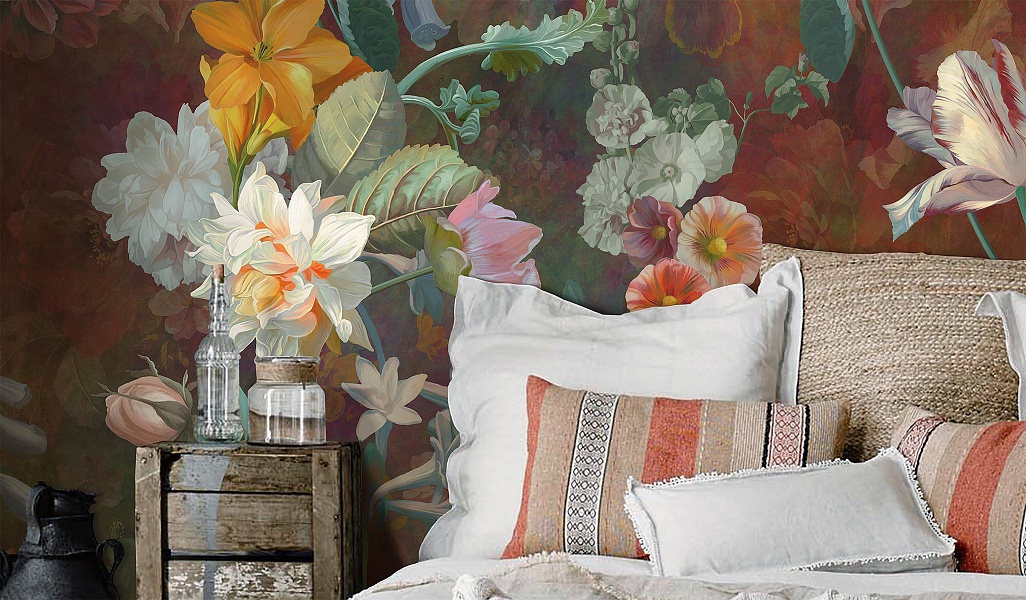 Панно Affresco Wallpaper Part 2 Wild Garden AB61-COL1 2x2,01 м фото в интерьере