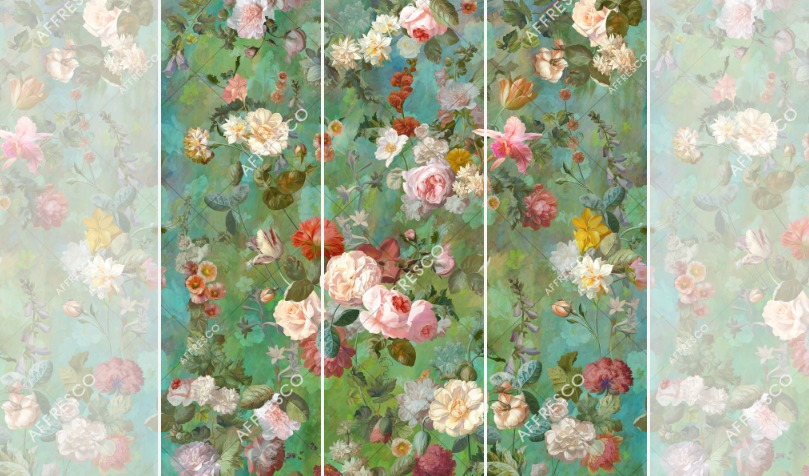 Панно Affresco Wallpaper Part 2 Wild Garden AB61-COL2 2x2,01 м