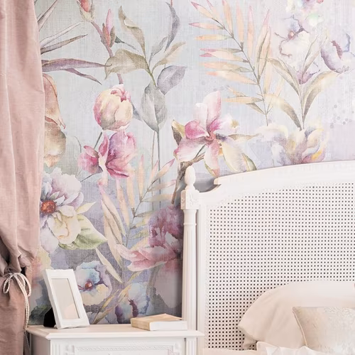 Панно Affresco Wallpaper Part 2 Watercolor Flowers AB54-COL1 2x2,68 м