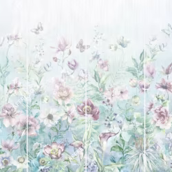 Панно Affresco Wallpaper Part 2 Watercolor Flowers AB54-COL3 2x2,68 м