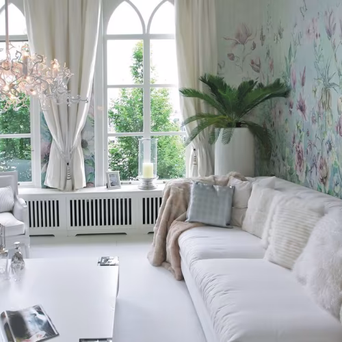 Панно Affresco Wallpaper Part 2 Watercolor Flowers AB54-COL3 2x2,68 м