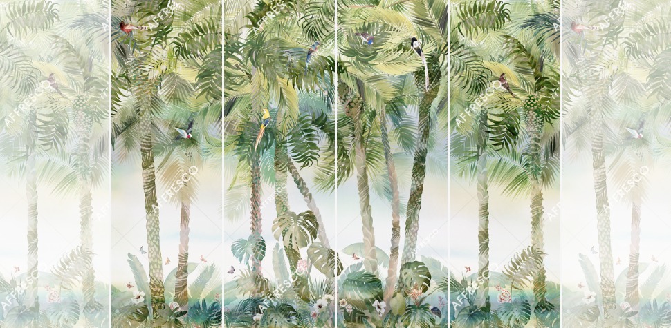 Панно Affresco Wallpaper Part 2 Tropical Vibe MT34-COL1 2x2,68 м