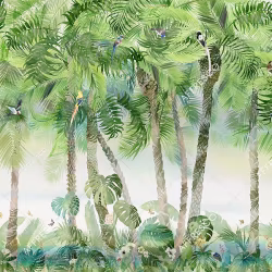 Панно Affresco Wallpaper Part 2 Tropical Vibe MT34-COL4 2x2,68 м