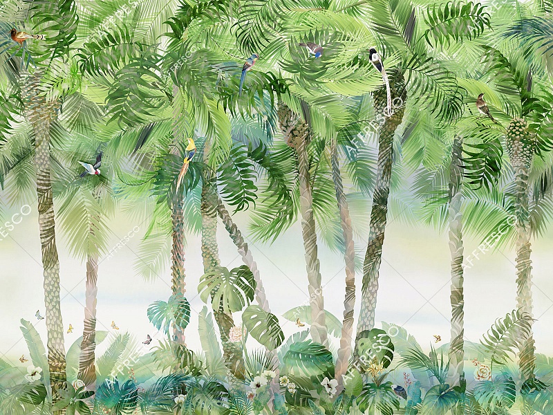 Панно Affresco Wallpaper Part 2 Tropical Vibe MT34-COL4 2x2,68 м