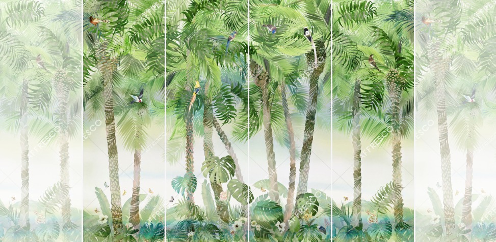 Панно Affresco Wallpaper Part 2 Tropical Vibe MT34-COL4 2x2,68 м