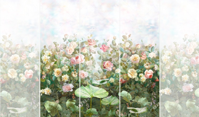 Панно Affresco Wallpaper Part 2 Rose Garden AB59-COL1 2x2,01 м
